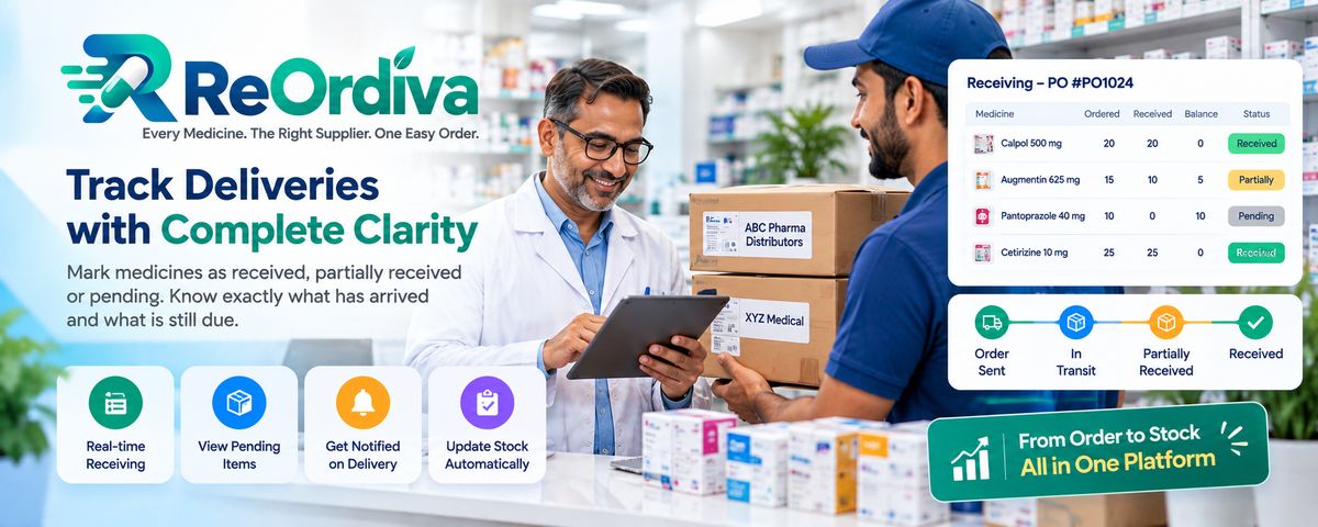 Delivery clarity — know what's received, partial or pending